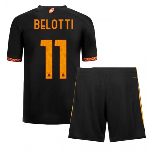 Otroški Nogometni dresi AS Roma Andrea Belotti #11 Tretji 2023-24 Kratek Rokav (+ Kratke hlače)